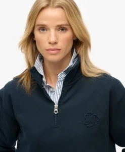 Country Club Embossed Half-Zip Jumper