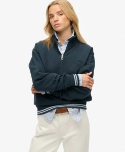 Country Club Embossed Half-Zip Jumper