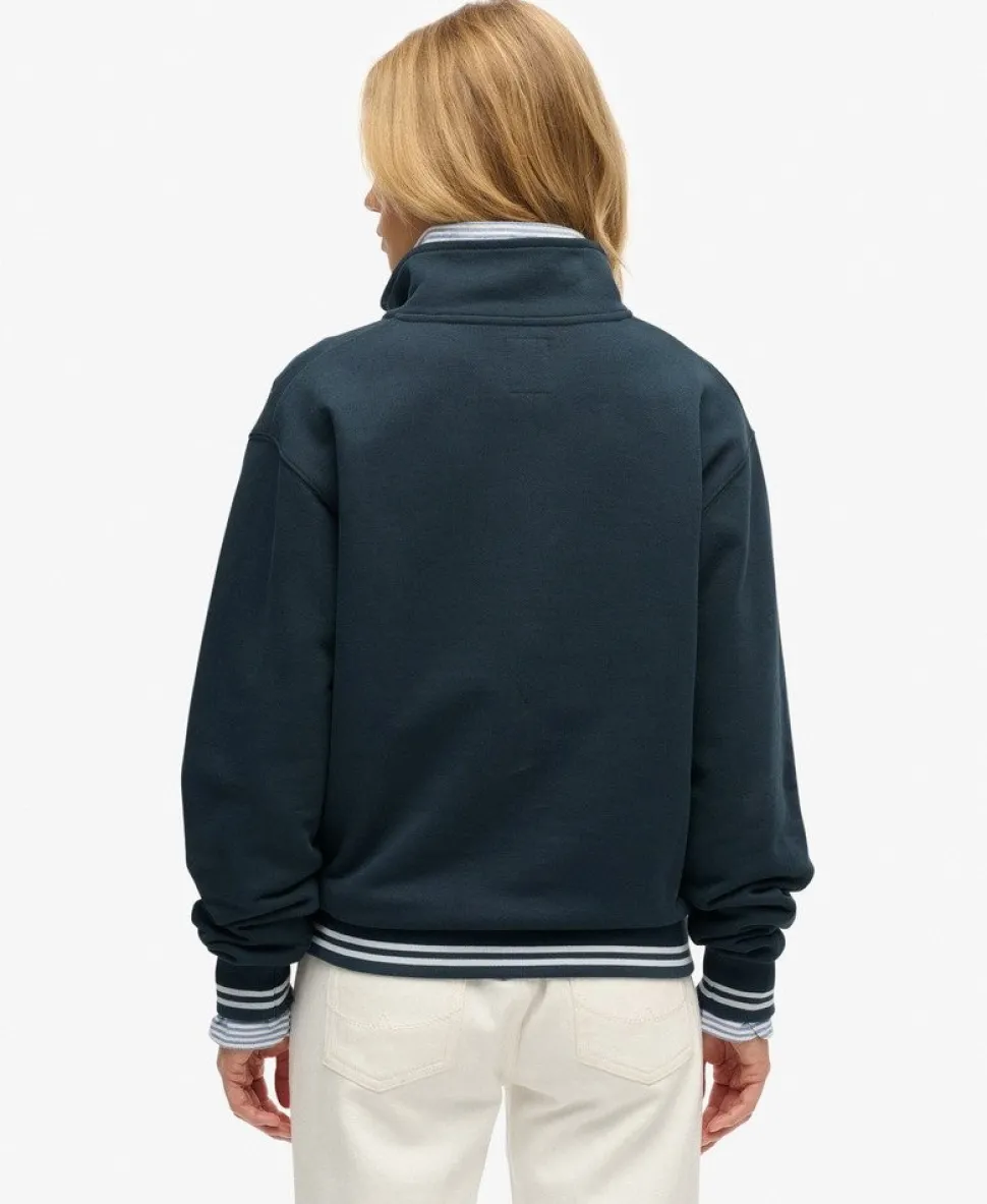 Country Club Embossed Half-Zip Jumper