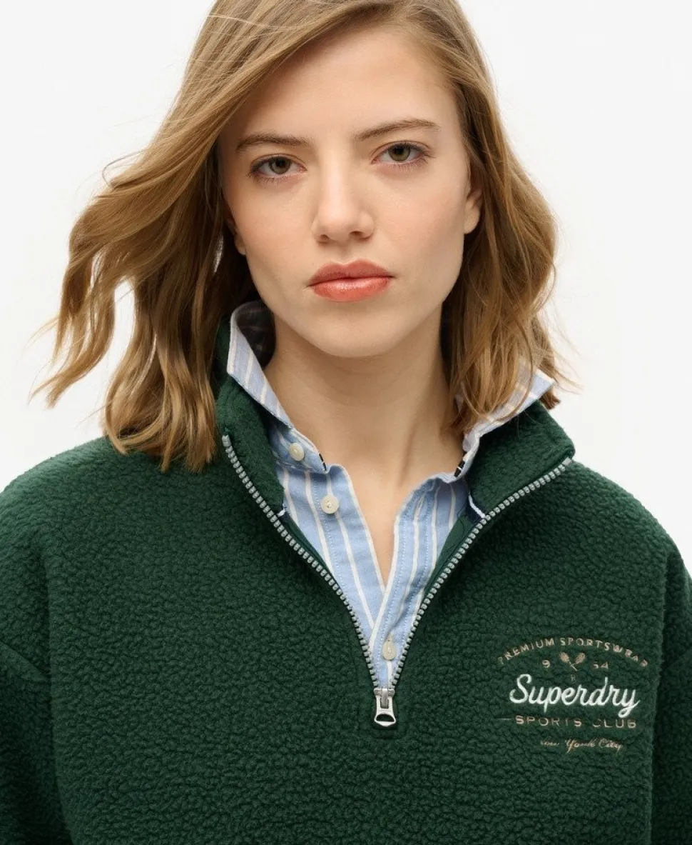 Country Club Fleece Half Zip Sweatshirt