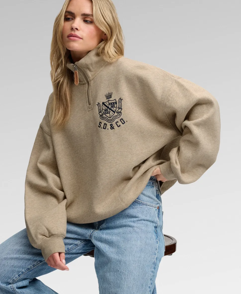 Country Club Half Zip Sweatshirt
