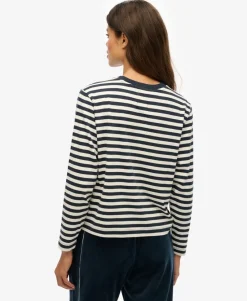 Country Club Long Sleeve Stripe Top