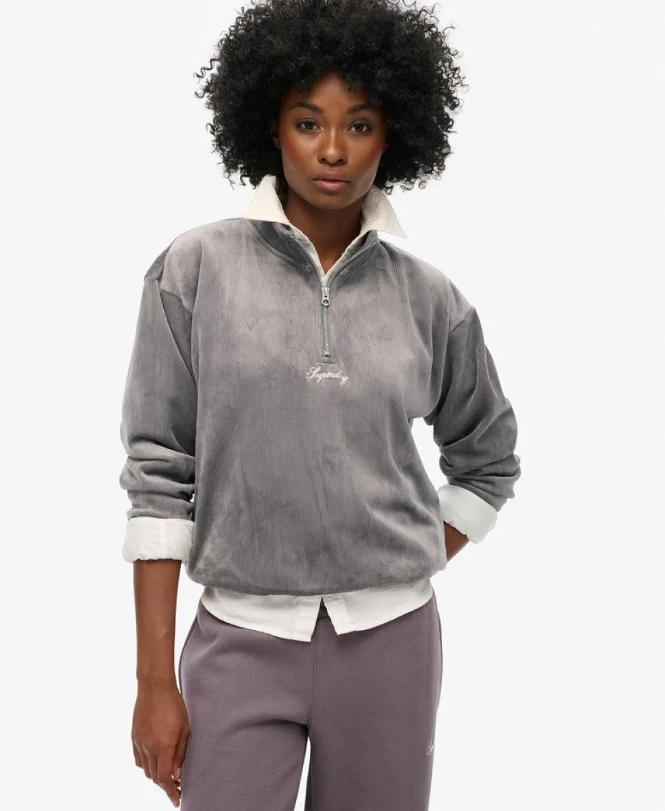 Country Club Velour Half-Zip