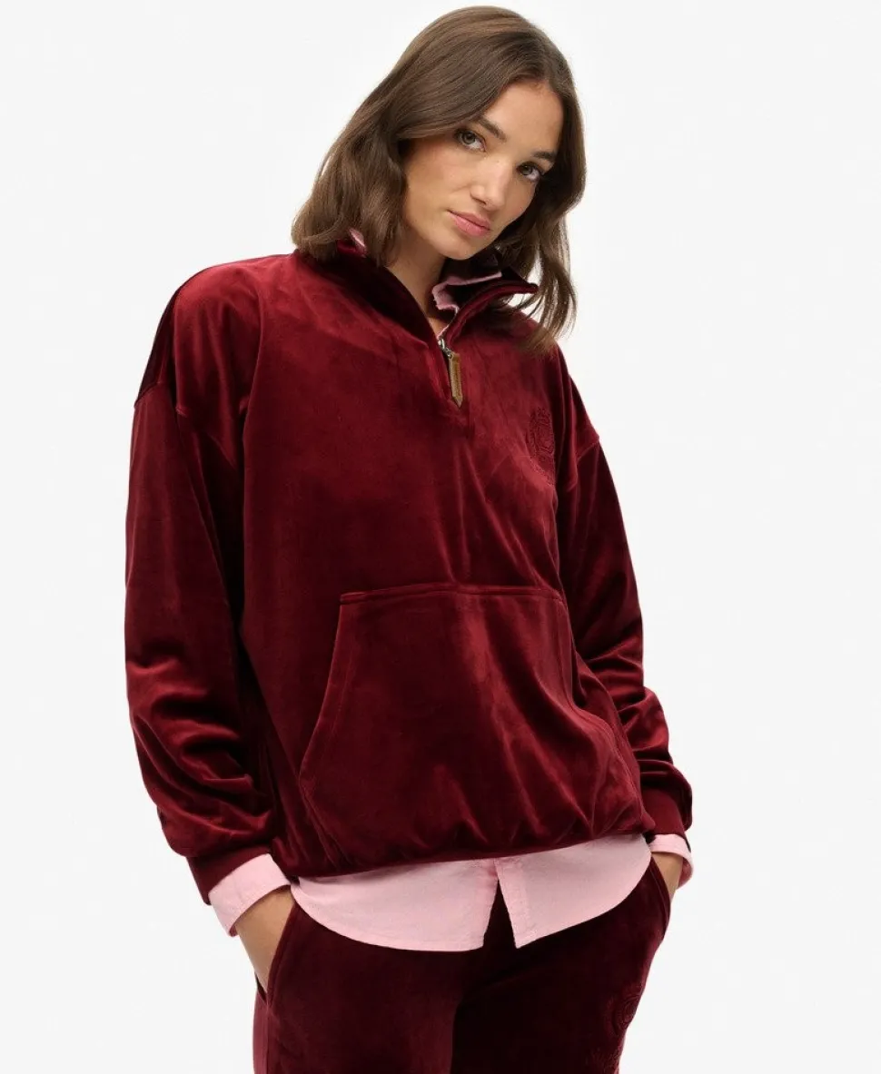 Country Club Velour Quarter Zip