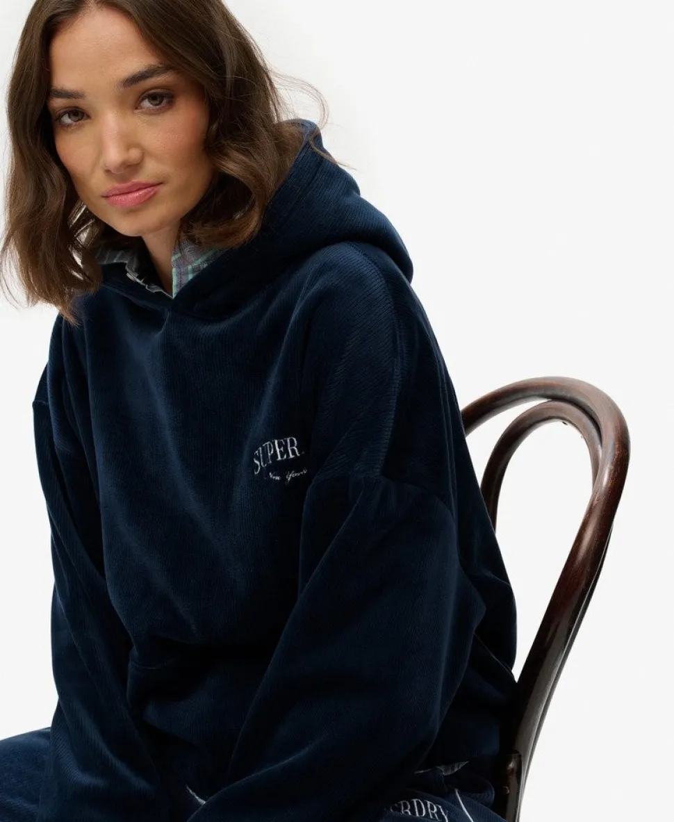 Country Club Velour Relaxed Hoodie