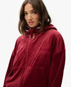 Country Club Velour Zip Hoodie