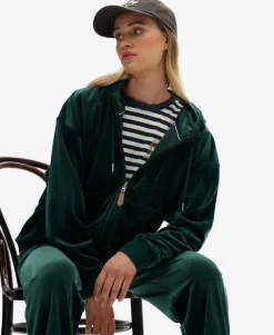 Country Club Velour Zip Hoodie
