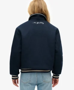 Country Club Wool Blend Bomber Jacket