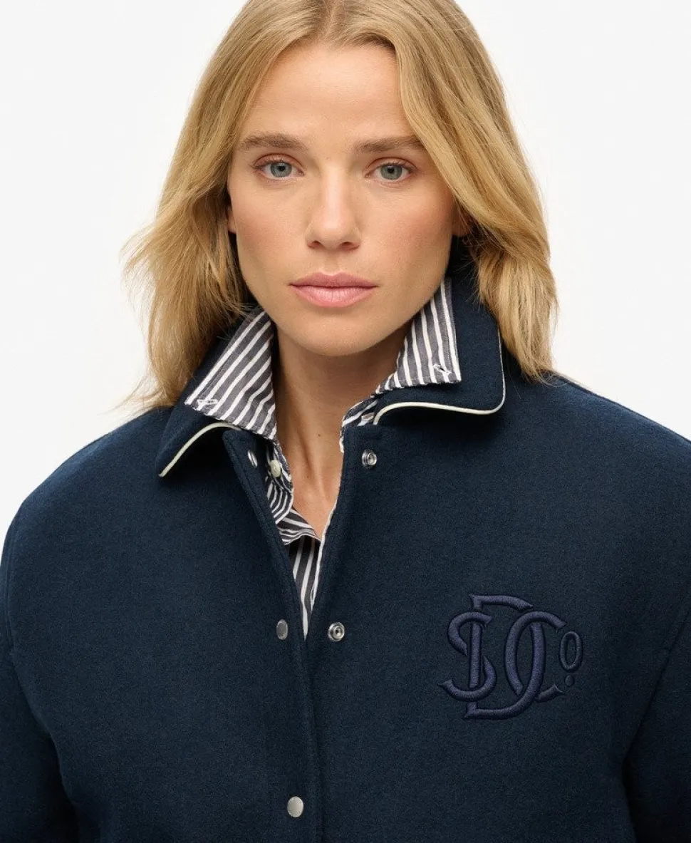 Country Club Wool Blend Bomber Jacket