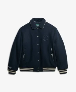 Country Club Wool Blend Bomber Jacket