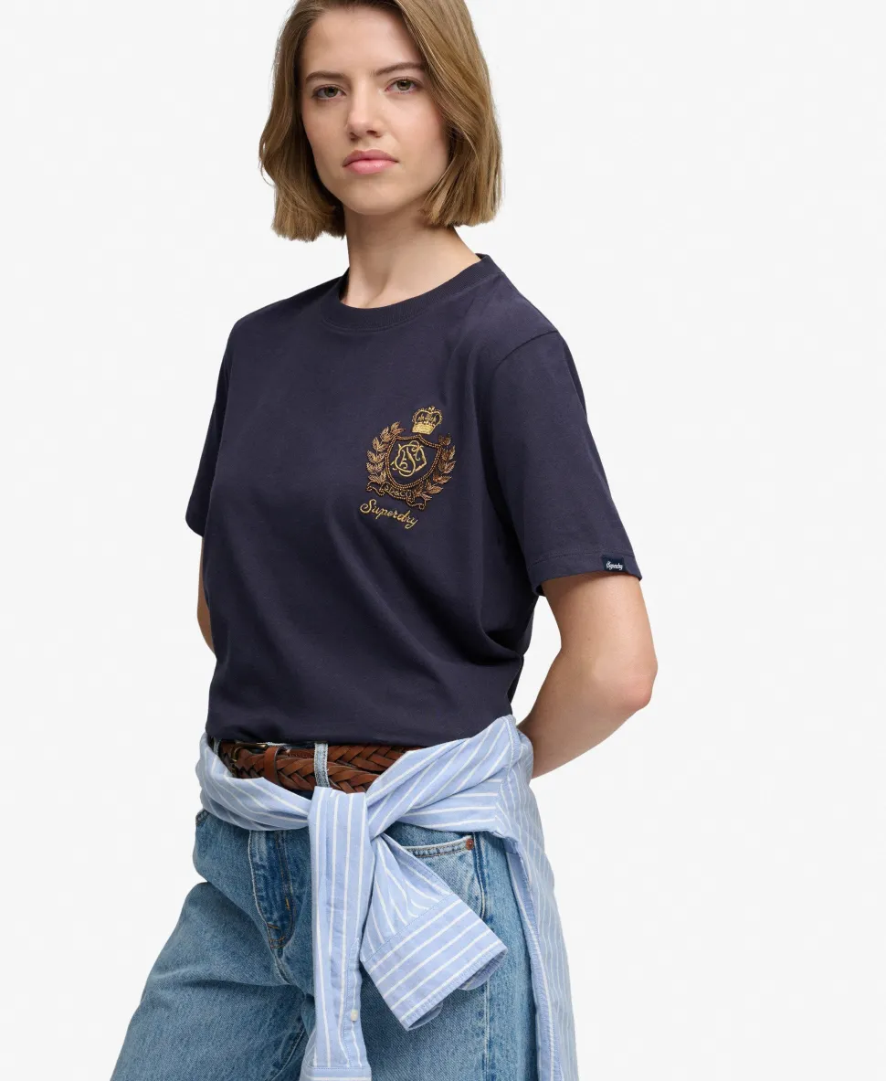 Crest Embellished T-shirt