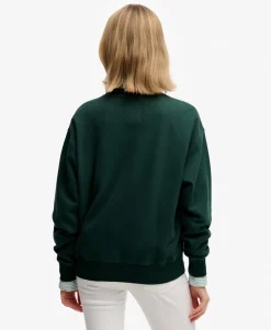 Crest Loose Crew Sweatshirt