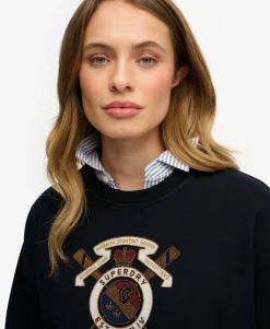 Crest Loose Crew Sweatshirt