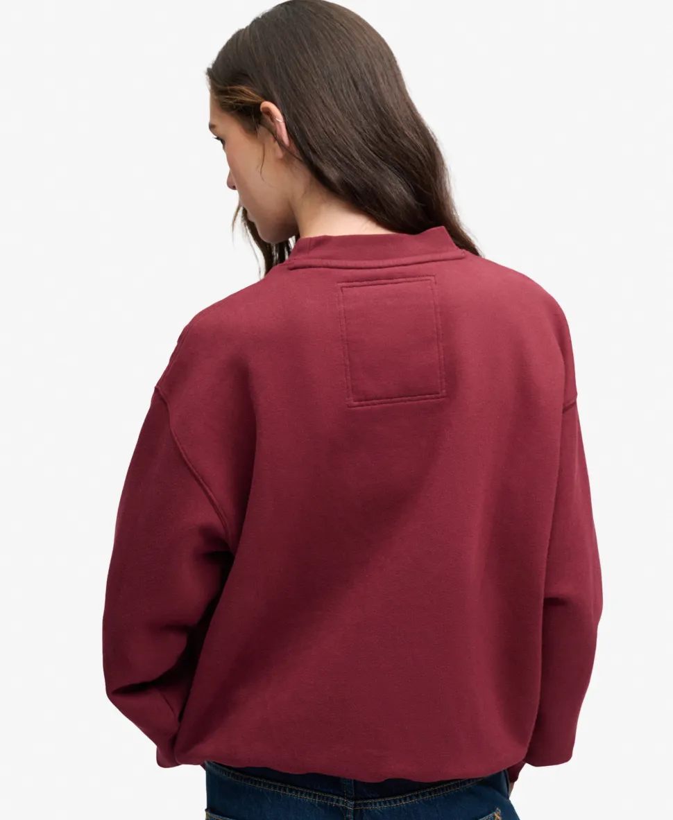 Crest Loose Crew Sweatshirt