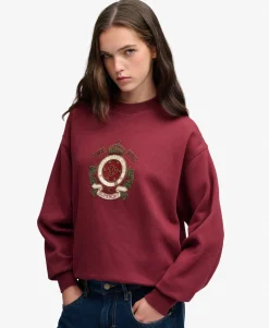 Crest Loose Crew Sweatshirt