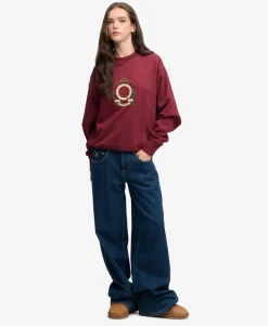 Crest Loose Crew Sweatshirt
