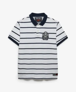 Crest Stripe Polo Shirt