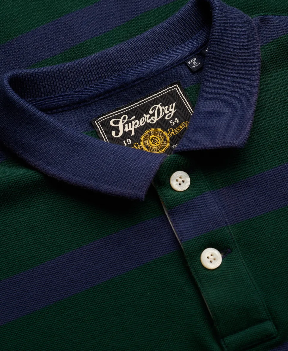 Crest Stripe Polo Shirt