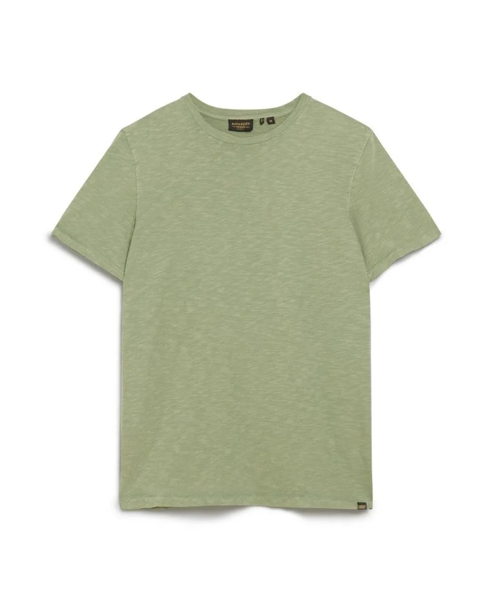Crew Neck Slub Short Sleeved T-shirt