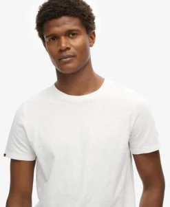 Crew Neck Slub Short Sleeved T-shirt