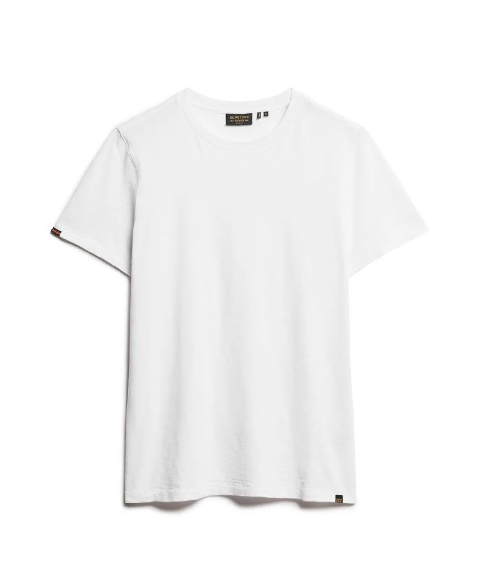 Crew Neck Slub Short Sleeved T-shirt