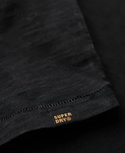 Crew Neck Slub Short Sleeved T-shirt
