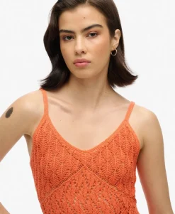 Crochet Cami Mini Dress