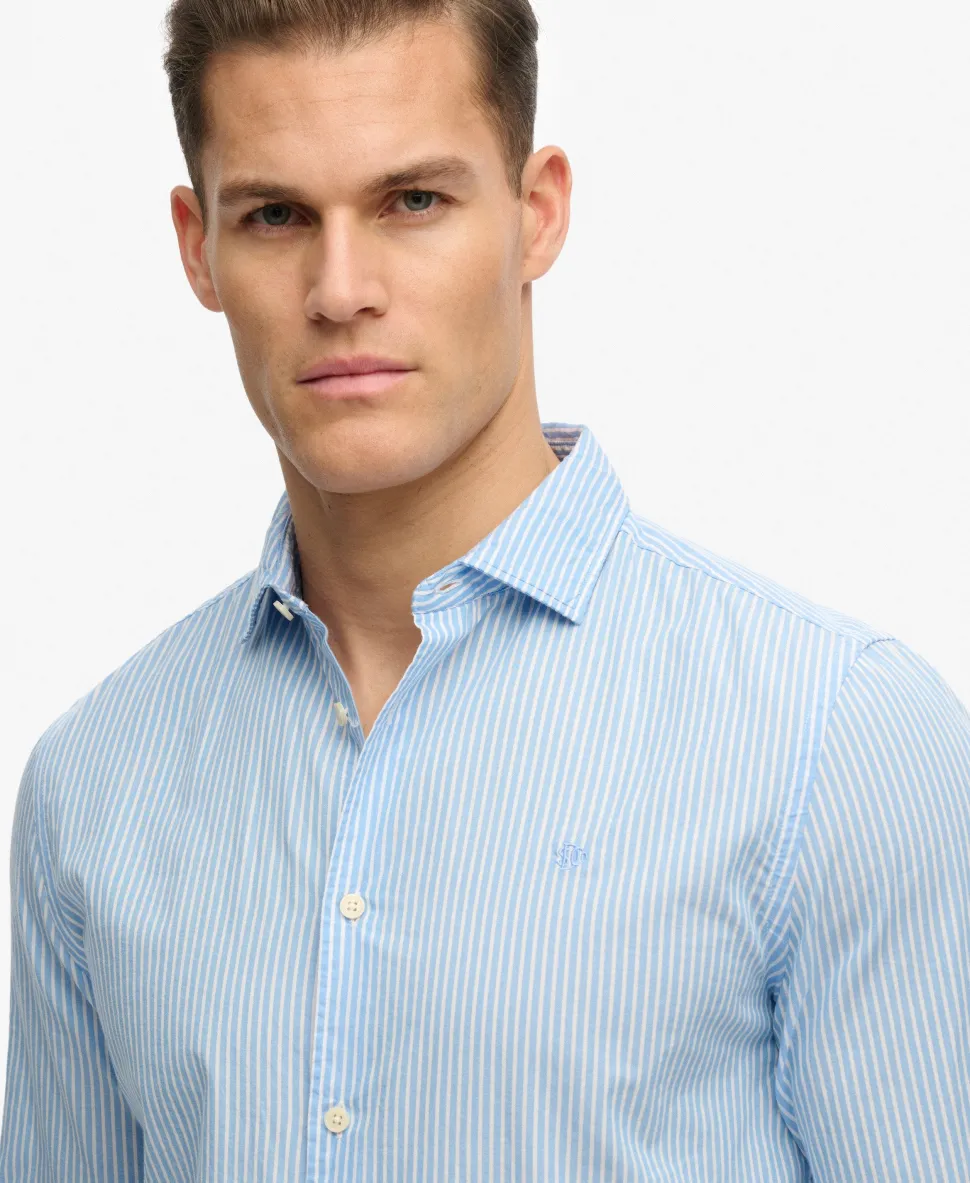Cut Away Poplin Long Sleeve Shirt