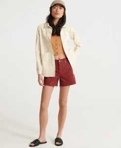 Denim Mid Length Shorts