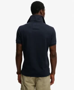 Double Emblem Jersey Short Sleeve Rugby Polo Top