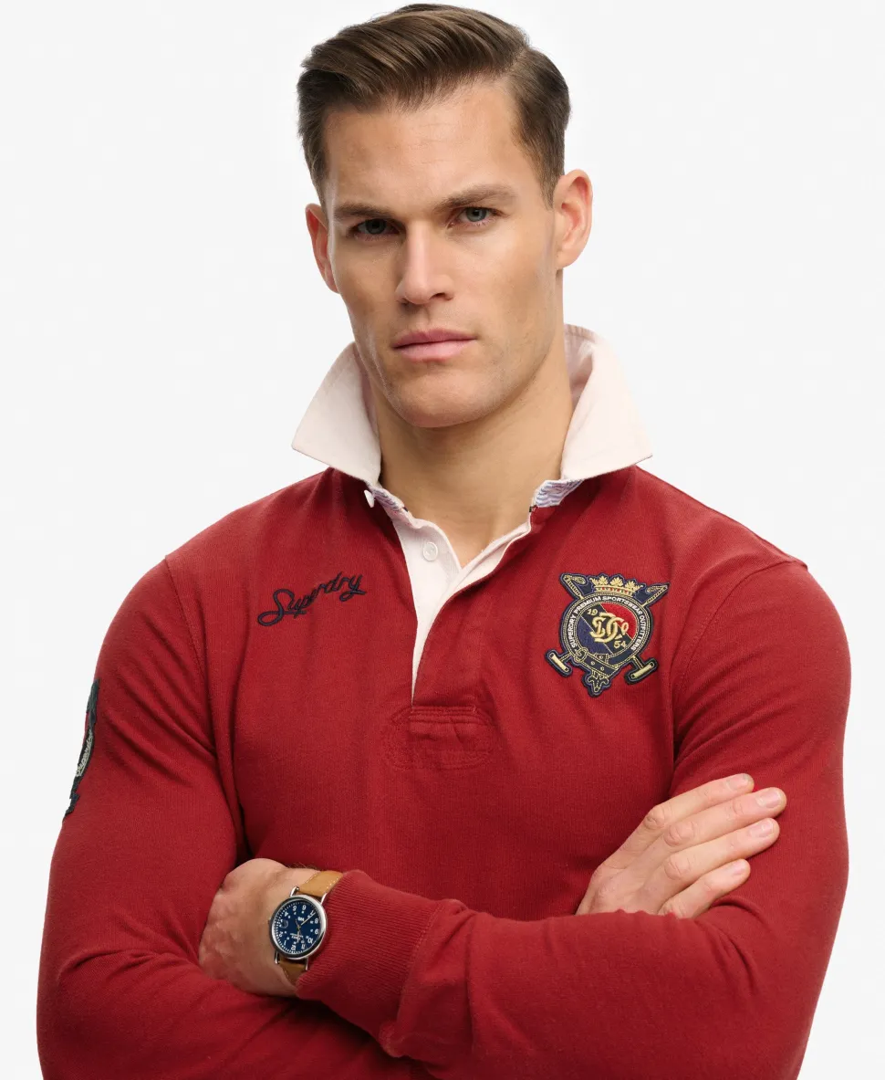 Double Emblem Rugby Top