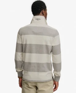 Double Emblem Stripe Rugby Top