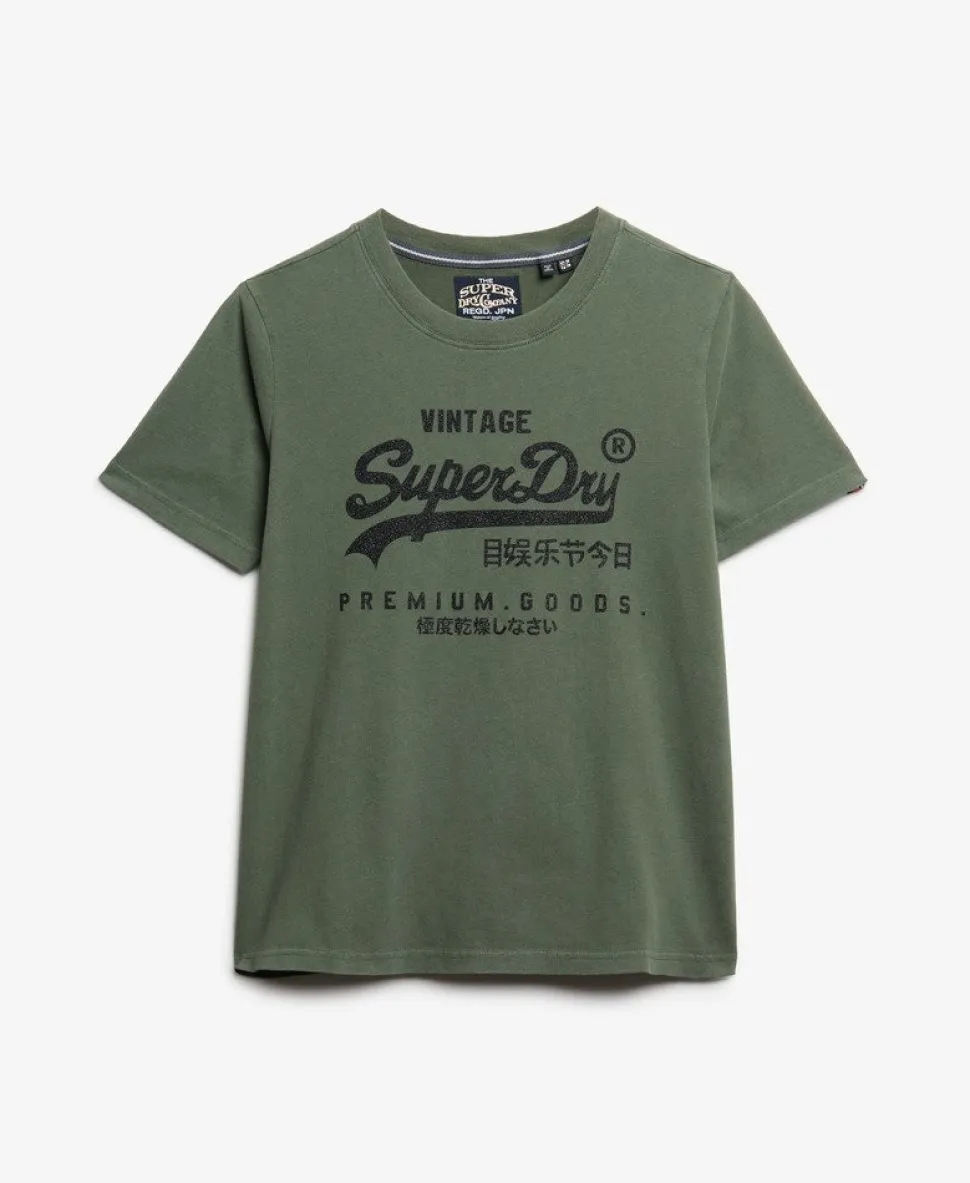 Embellished Vintage Logo Relaxed T-Shirt