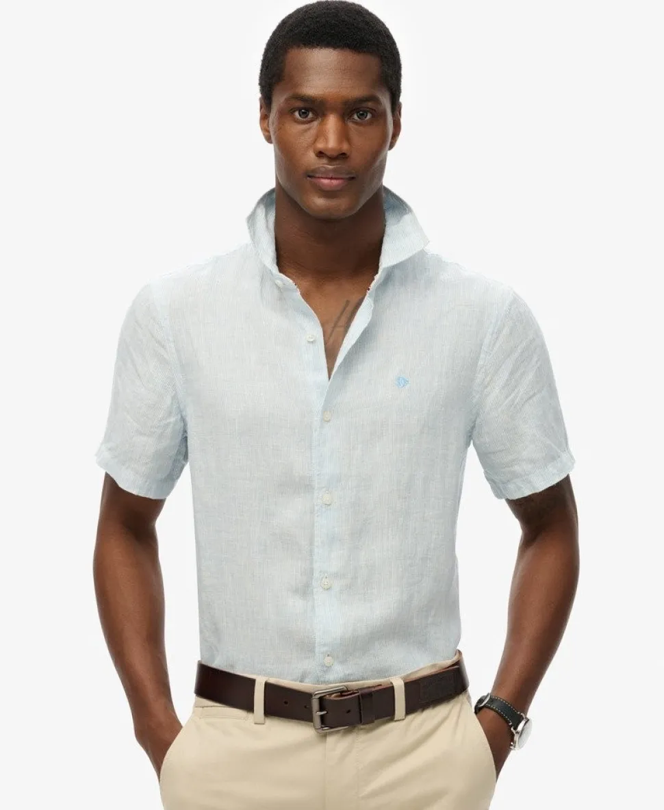 Embroidered Vacation Linen Shirt
