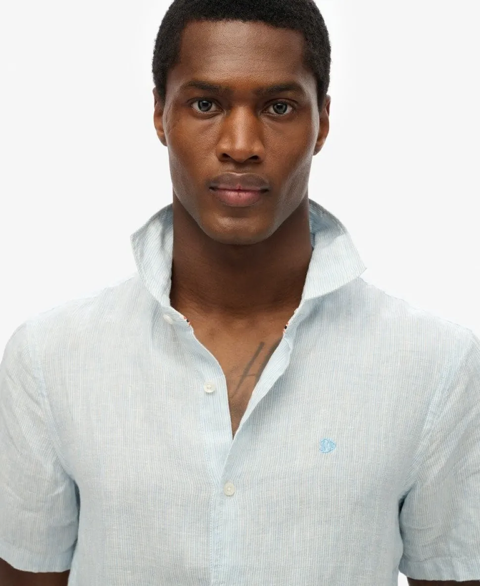 Embroidered Vacation Linen Shirt