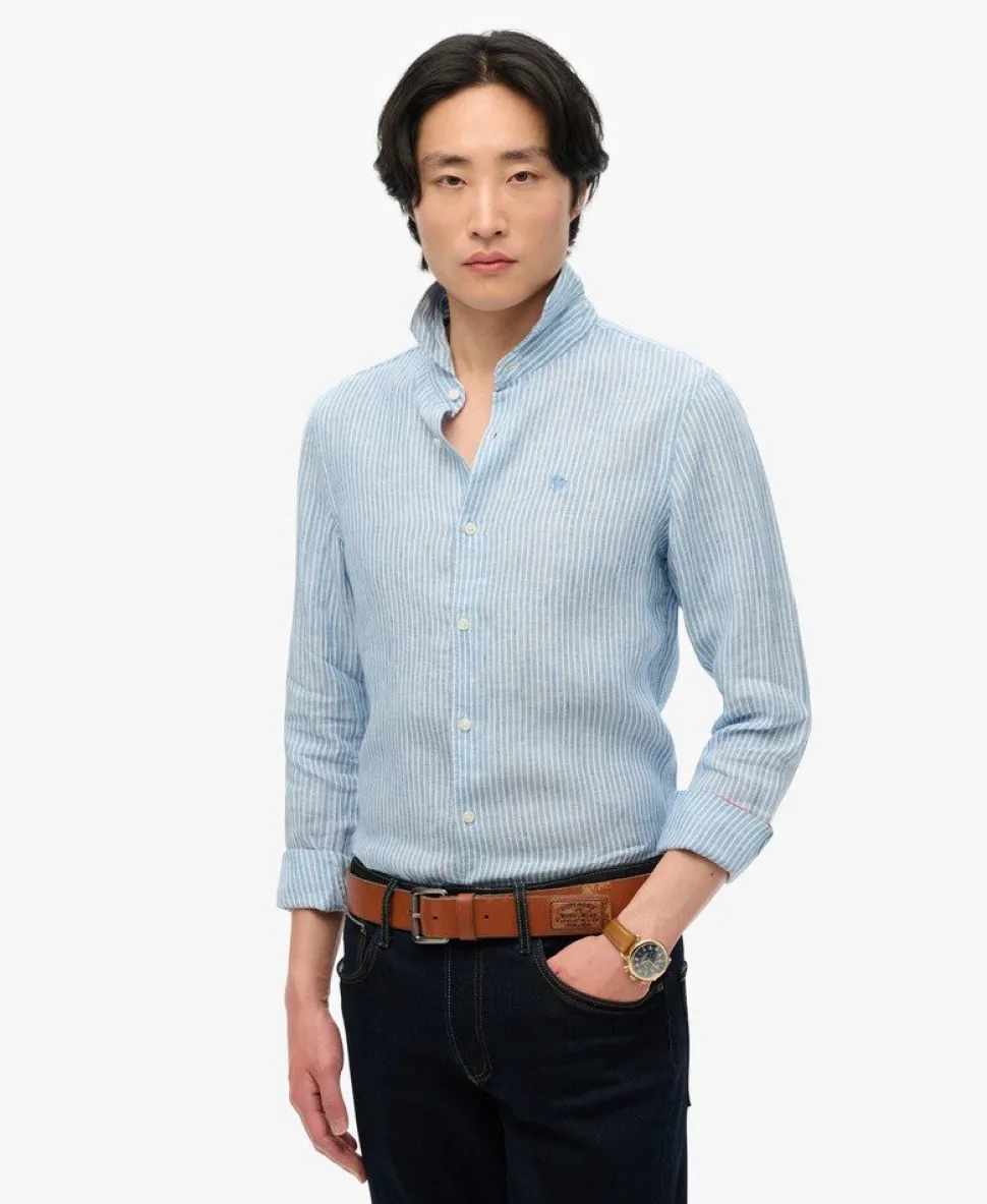 Embroidered Vacation Linen Shirt