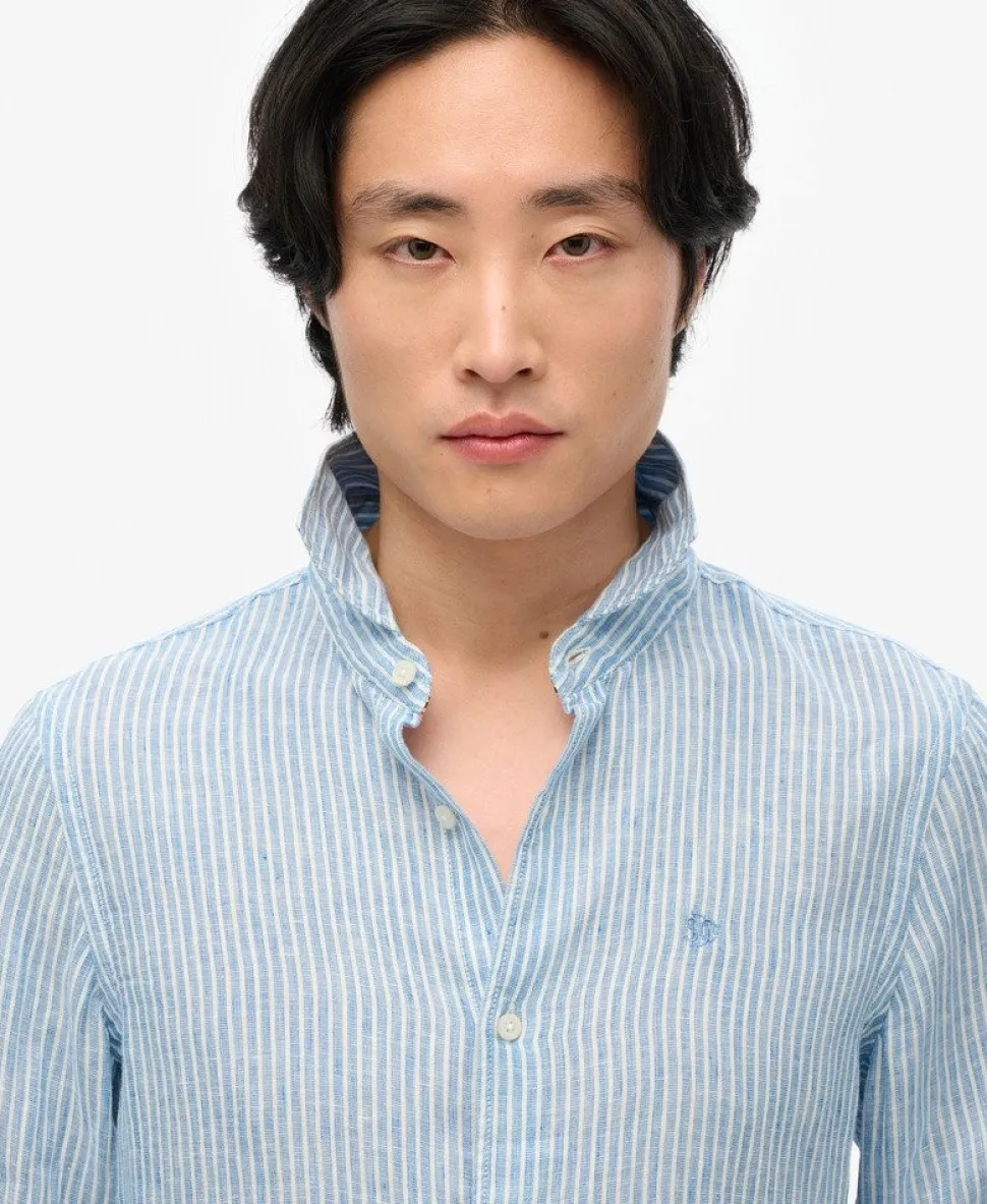 Embroidered Vacation Linen Shirt