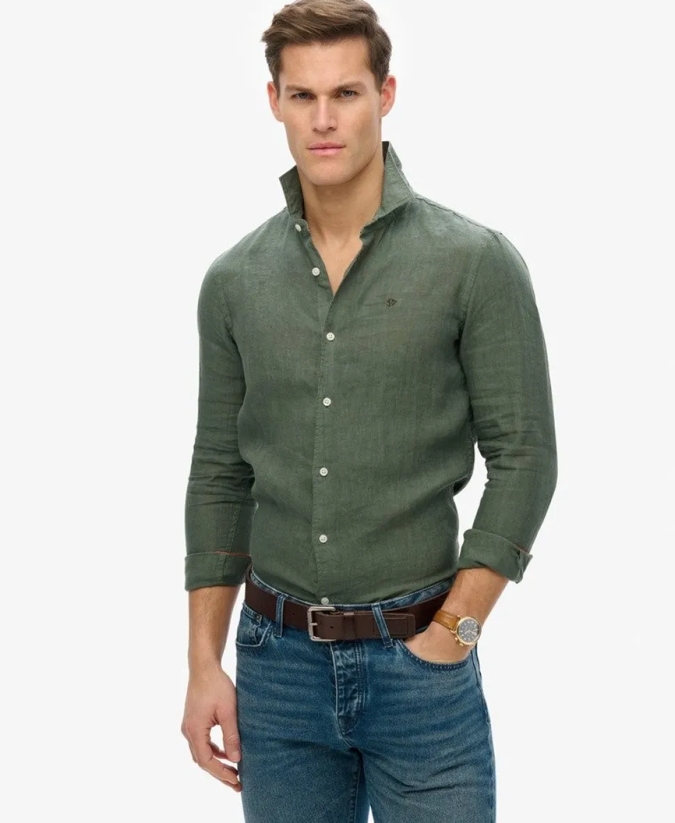 Embroidered Vacation Linen Shirt