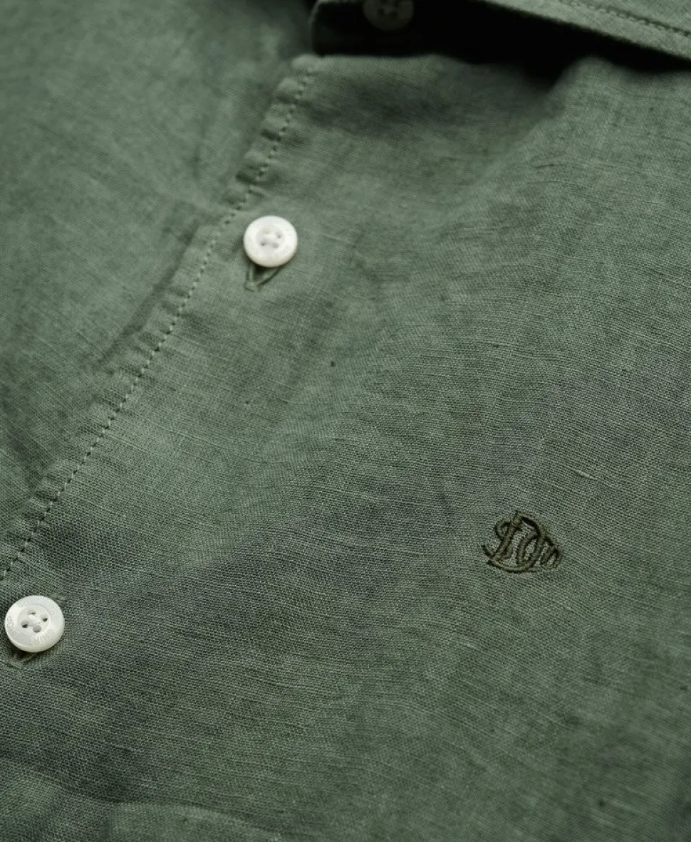 Embroidered Vacation Linen Shirt