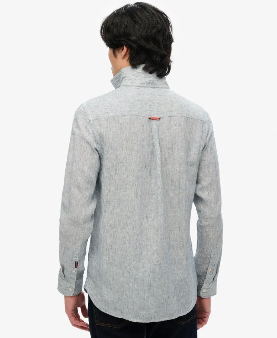 Embroidered Vacation Linen Shirt