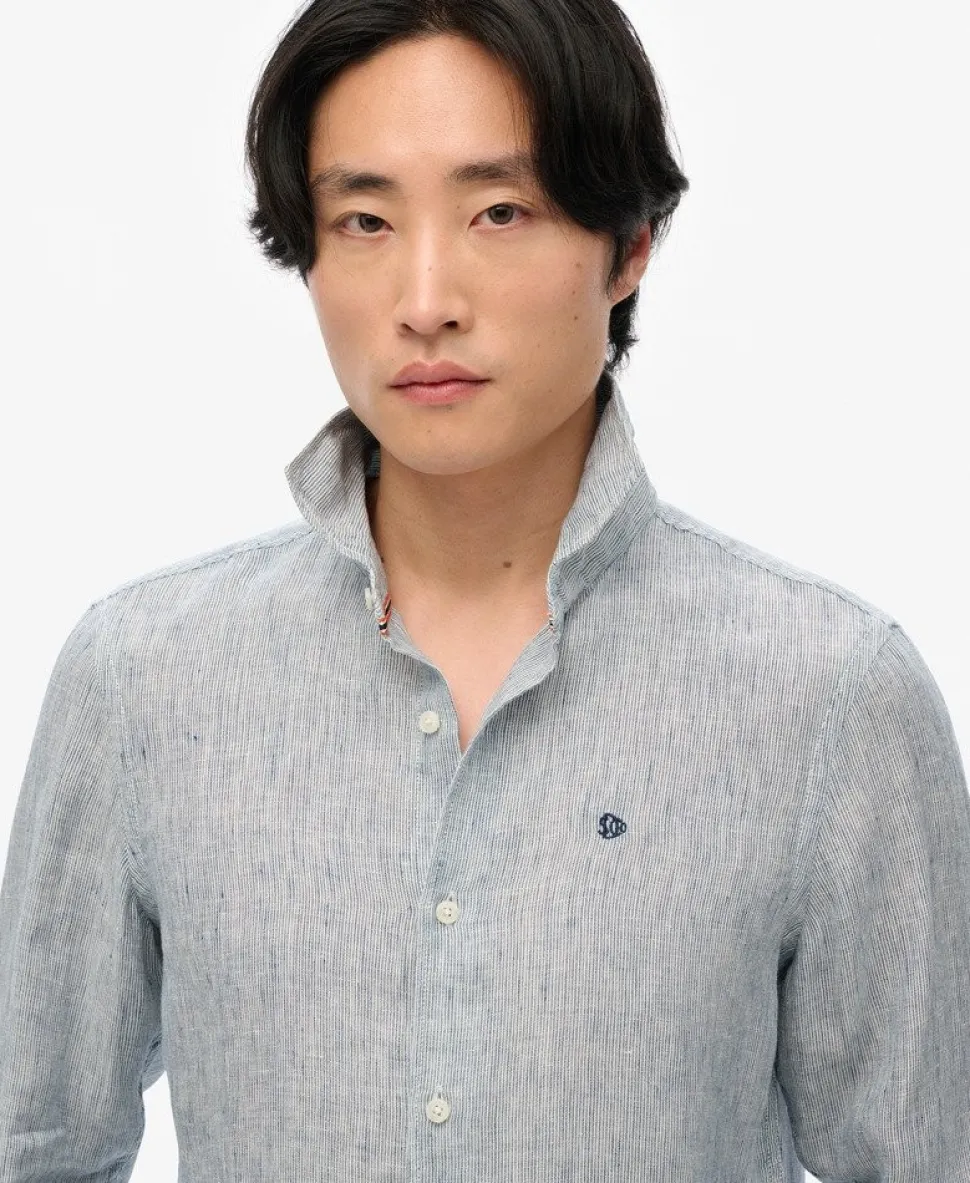 Embroidered Vacation Linen Shirt