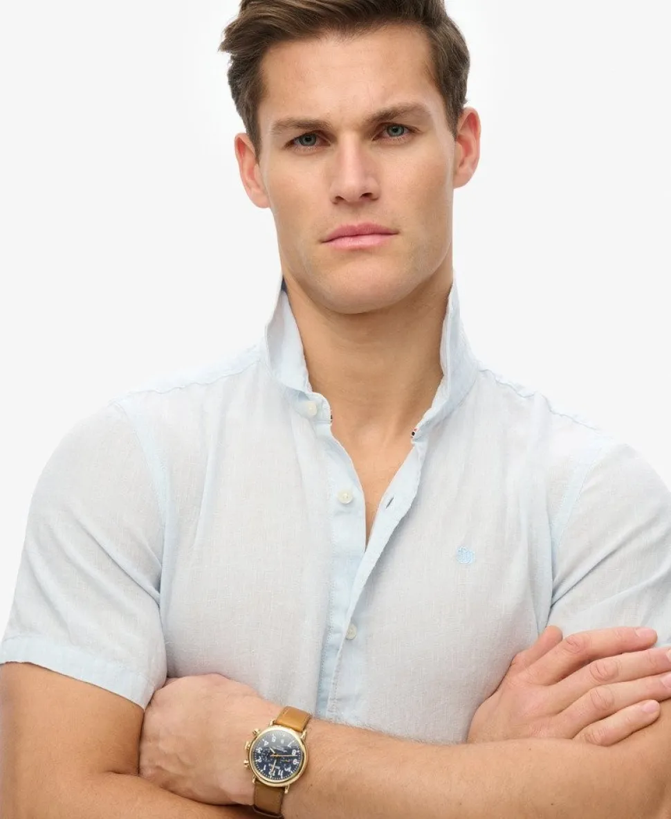 Embroidered Vacation Linen Shirt