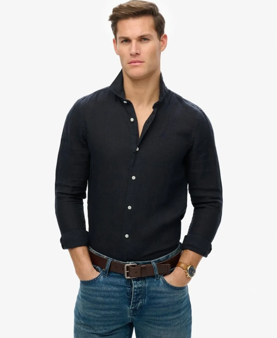 Embroidered Vacation Linen Shirt