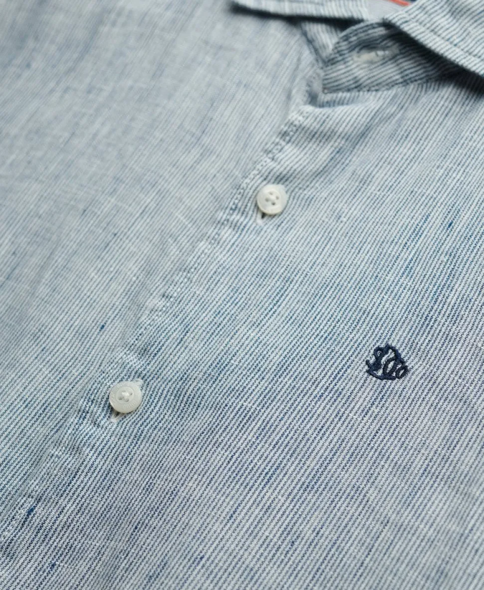 Embroidered Vacation Linen Shirt