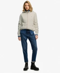 Essential Borg Lined Zip Hoodie