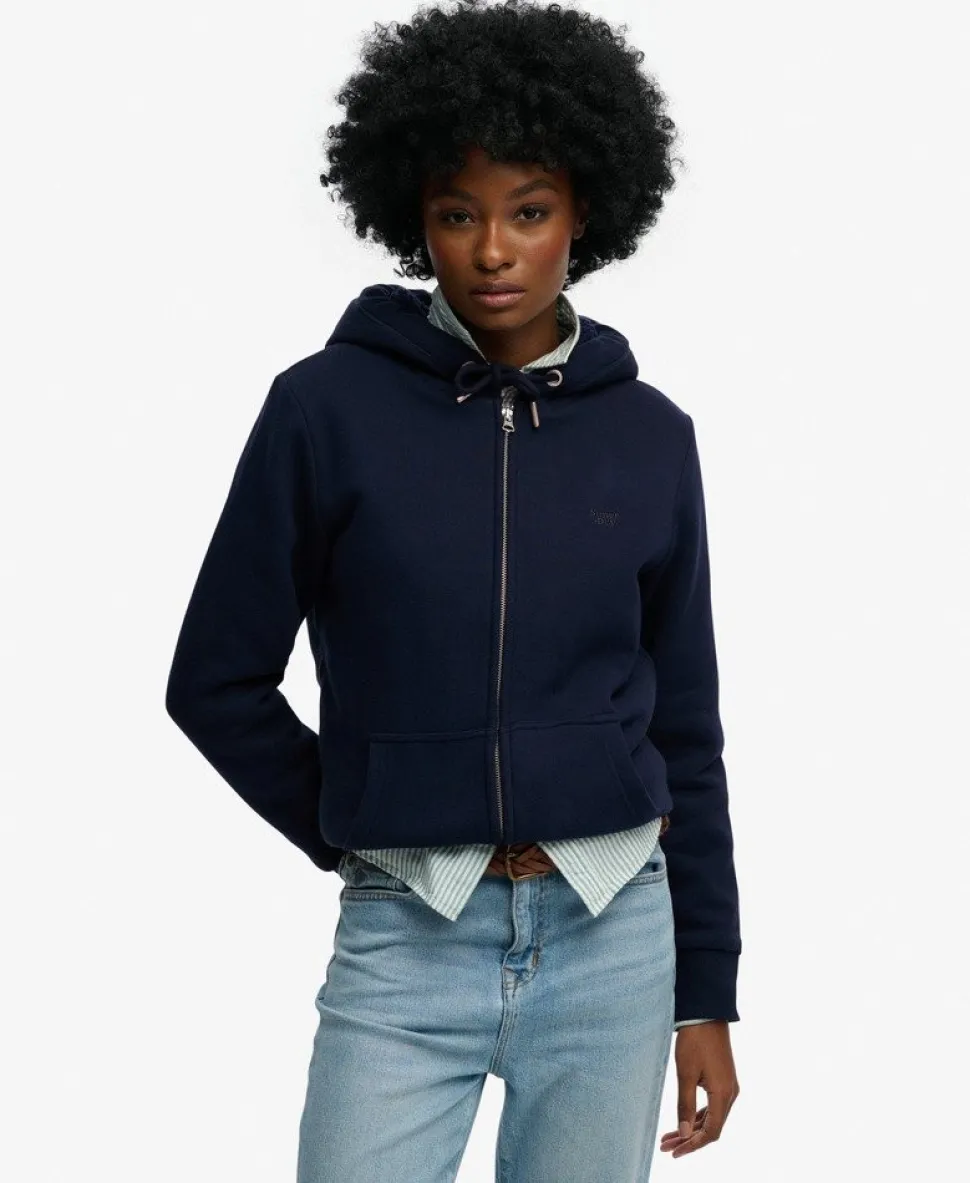 Essential Borg Lined Zip Hoodie
