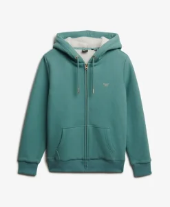 Essential Borg Lined Zip Hoodie