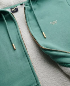 Essential Borg Lined Zip Hoodie