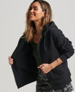 Essential Borg Lined Zip Hoodie