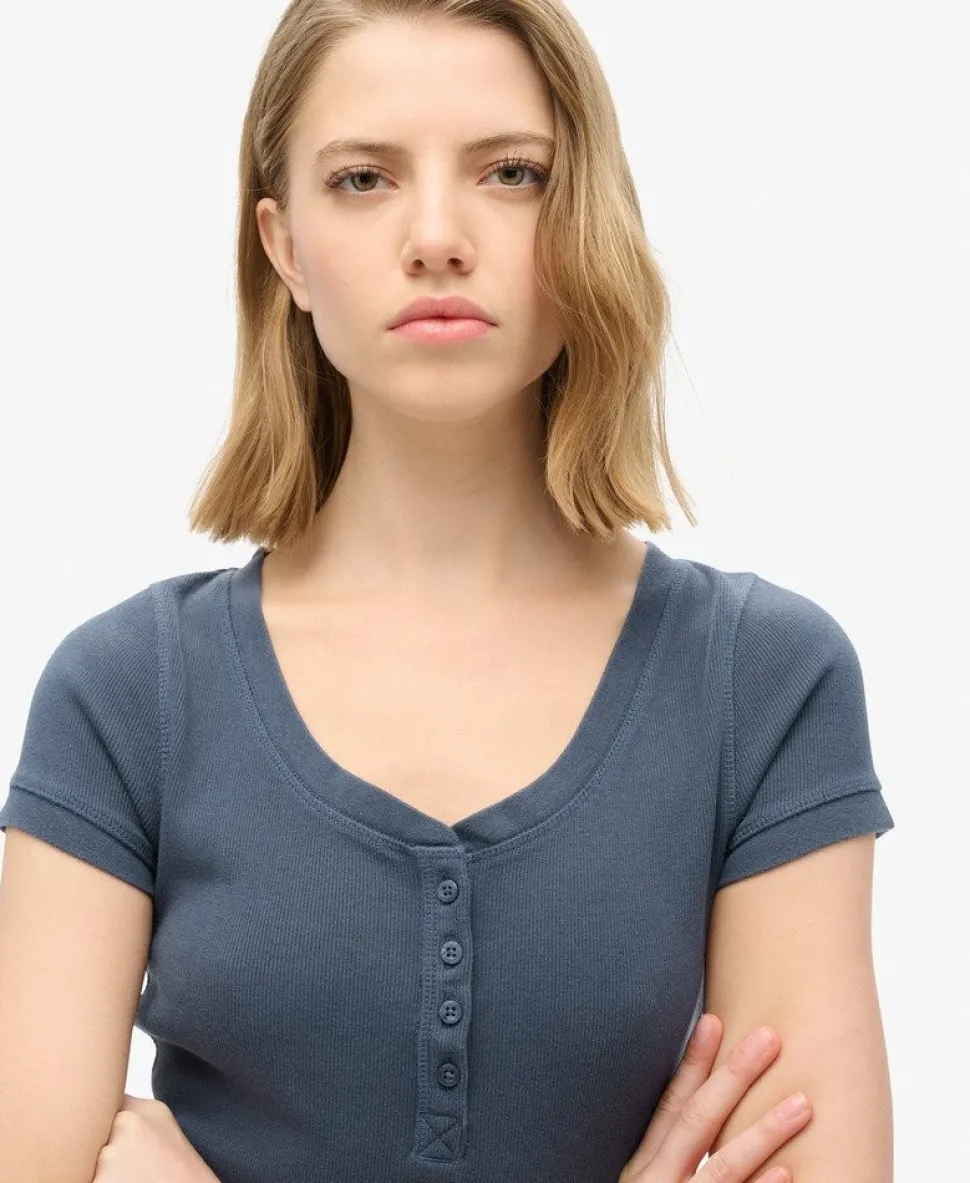 Essential Button Down Short Sleeve Top